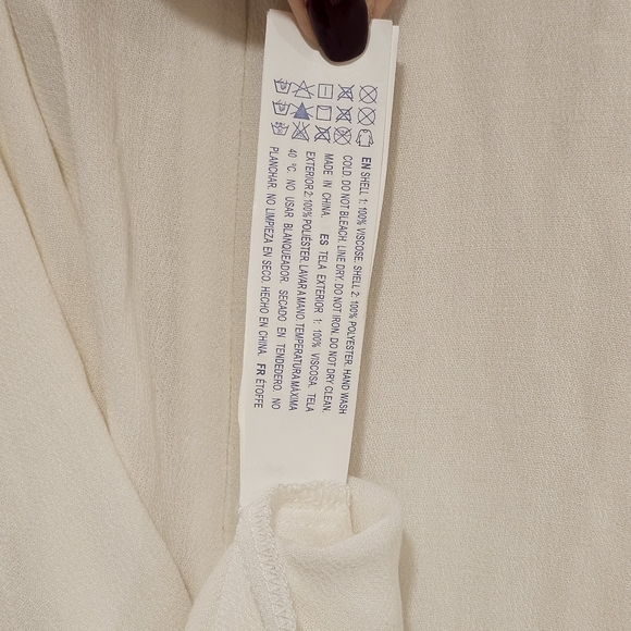 Forever 21 Flowy Cream Dress - Picture 3 of 3